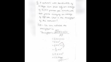 Data Communication and Networking || Throughput of Network ?