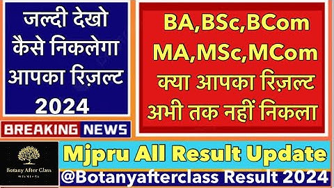 No Record Found !! Mjpru Result 2024 / कैसे निकलेगा आपका रिज़ल्ट BA,BSc,BCom,MA,MSc,MCom Result 2024