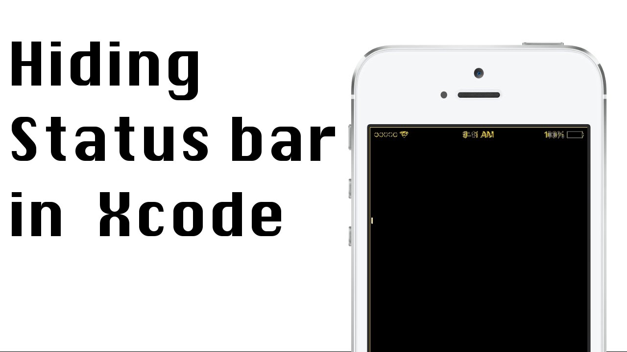 How to hide the  Status Bar in your app. (iOS development tip #2)