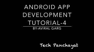 Android App Development Tutorial 4