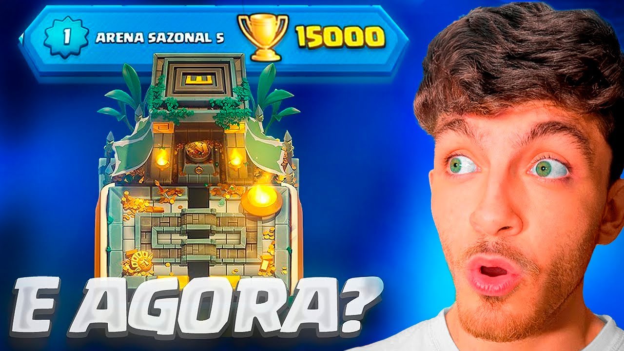 CHEGUEI A 15.000 TROFÉUS NO CLASH ROYALE? 🏆🚀