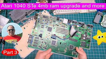 Atari STE 1040 Restoration/Mods 4mb ram upgrade and more ST Part 3