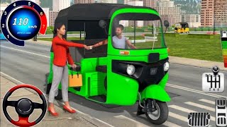 Tuk Tuk Rickshaw Driving Game: 3D Rickshaw Pick Drop Passenger Transport! For Android Gameplay #6 screenshot 4