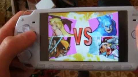 Me Playing Teh Capcom Play System Emulator On Teh Psp