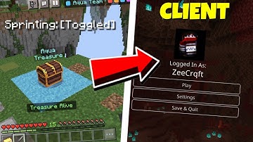 BEST CLIENTS For MCPE! Toggle Sprint , Key Strokes & More! - Minecraft PE , Windows 10 , Mobile , PC