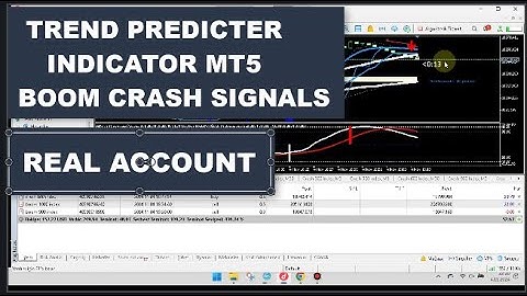 Trend Predictor Indicator MT5 Boom Crash Signals Real Deriv Account (Free Download)