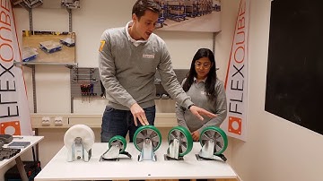 What types of Casters do we use for our Material Handling Carts? | FlexQube