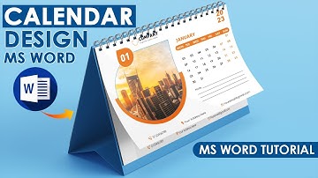 2023 Printable Calendar Design in Microsoft Word Tutorial
