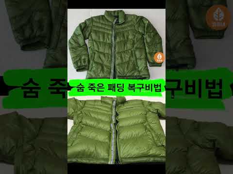 푹 꺼지고 숨죽은 패딩 원상복구 1분컷!  #Shorts