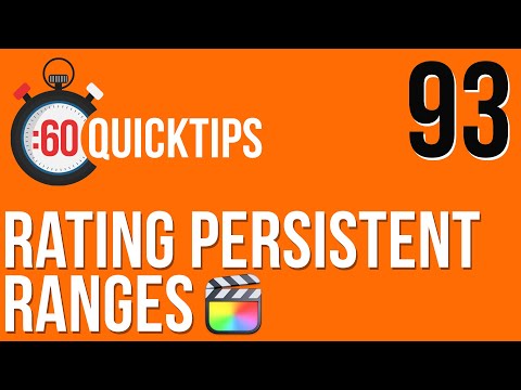 Ep 93 Rating Persistent Ranges in FCP
