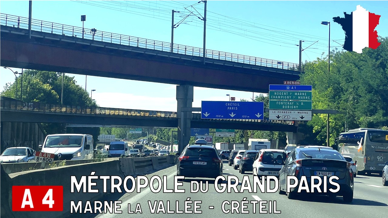 F / A4 through the 'Grand Paris' (Marne-la-Vallée - Créteil)
