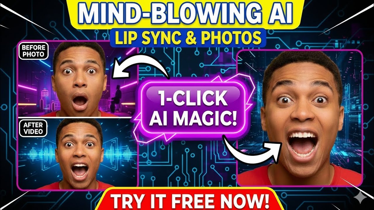 Best Free AI Lip Sync Tool 2025? (Turn Photo to Video Tutorial) - YouTube