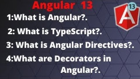 Angular interview questions and Answers #what are decorators in Angular? #angular 13 decorators