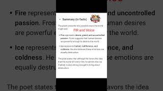 Fire and Ice by Robert Frost | Summary &amp; Central Idea Explained 🔥