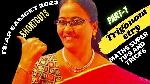 TS/AP Eamcet-2023 Trigonometry-1 Shortcut Solutions @MATHSSUPERTIPSANDTRICKS