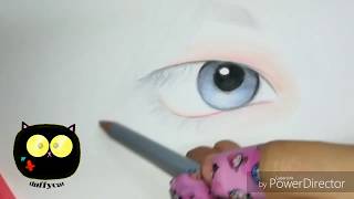 BTS DNA V eye drawing tutorial