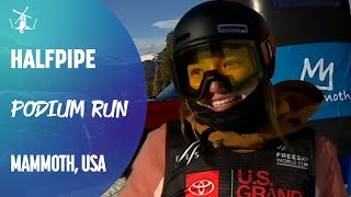 Atkin grabs the podium on last attempt | Mammoth | FIS Freestyle Skiing