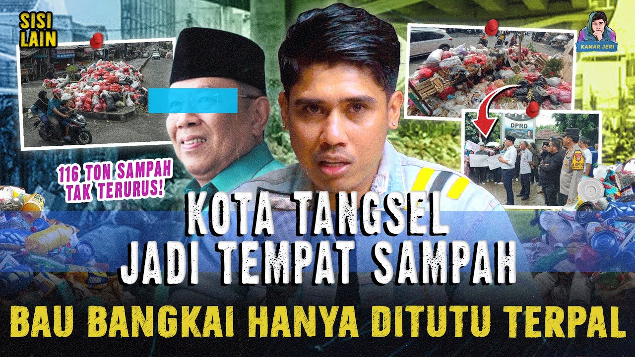 TANGERANG SELATAN JADI KOTA SAMPAH ! BAU BANGKAI HANYA DITUTUP TERPAL