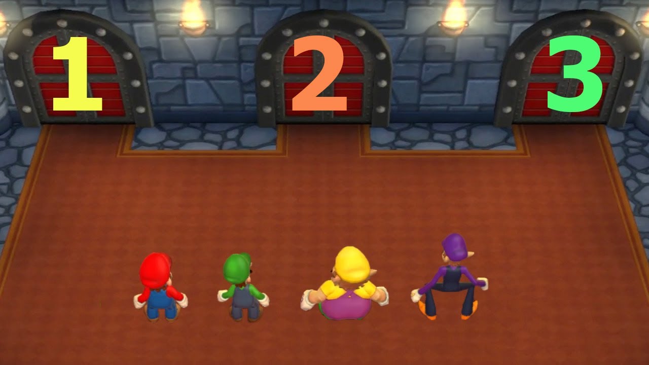Mario Party 9 Step It Up Minigames - Mario Vs Luigi Vs Wario Vs Waluigi / Master Cpu