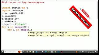 Amazing Flower Design Using Python Turtle||Narayana Tech House|| Mr. Narayana|| 9010607010