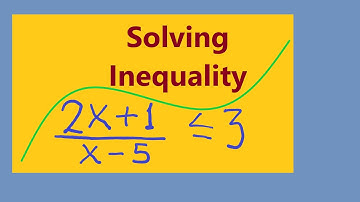 Solving Inequality (2x+1)/(x-5)  less than or equal 3.