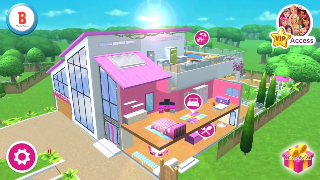 Barbie Dream House Game for Kids - YouTube