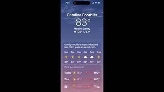 Mostly sunny daylight IOS
