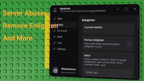 The Chosen One Script - SERVER ABUSER, REMOVE ENLIGHTENS AND MORE