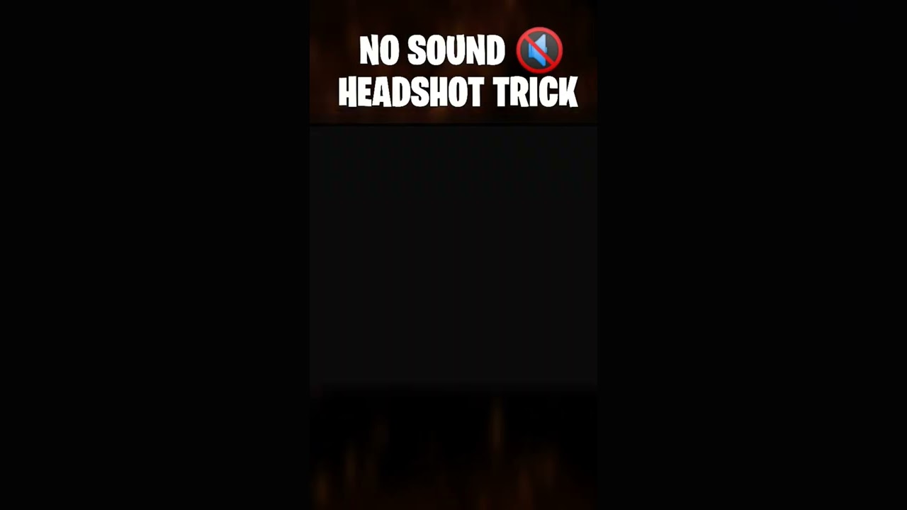 No Sound Headshot Trick 🔇 // Silent Headshot Trick 😱 