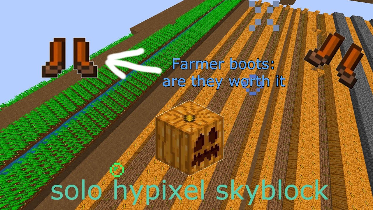 ARE farmer boots worth their price ???? (solo hypixel skyblock ep2