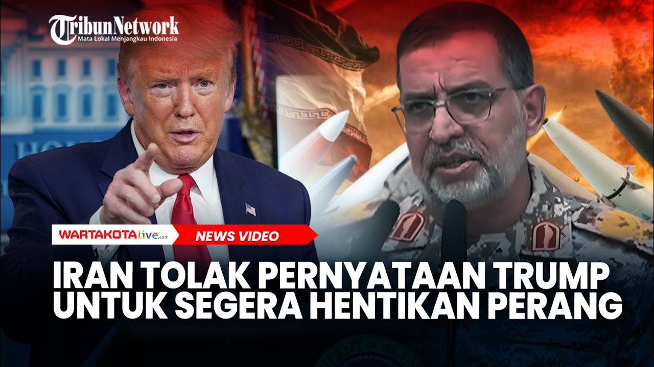 Iran Tolak Pernyataan Donald Trump untuk Segera Hentikan Perang