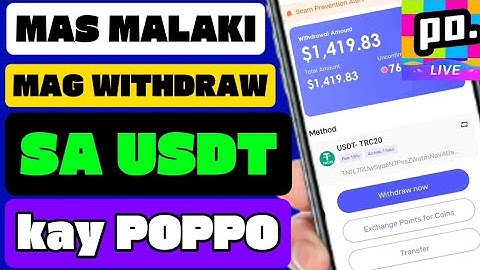How To Withdraw (Cash Out) On Poppo Using USDT