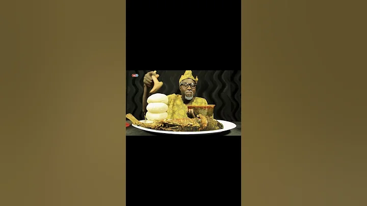 Watch Chief Olododo Eat Fufu, Vegetable Soup and Tilapia Fish  -  ASMR | Mukbang (No Talking)