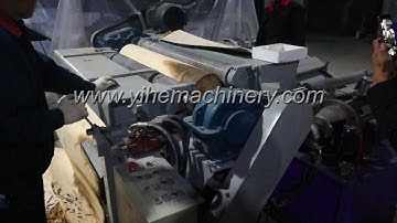 4ft log debarking machine / Descortezadora de troncos de 4 pies / 4-футовая машина для окорки бревен