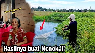 menjala ikan, hasilnya buat nenek semua,!!! fishing nets