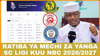 Tazana RATIBA Ya Mechi Za YANGA Msimu Mpya 2026/2027,
