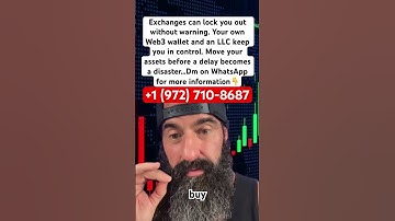 Set up your LLC and web3 wallet, get your crypto off exchange.#xrp #bitcoin #crypto #xrparmy #shorts