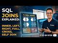 SQL Joins Explained | INNER JOIN, LEFT JOIN, RIGHT JOIN, FULL JOIN, CROSS JOIN, SELF JOIN