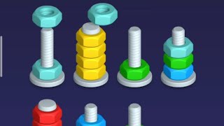 Nut sort level 105 solution walkthrough without any Revert