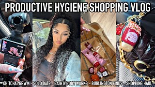 PRODUCTIVE HYGIENE SHOPPING VLOG solo date bath n body works Burlington finds shopping haul