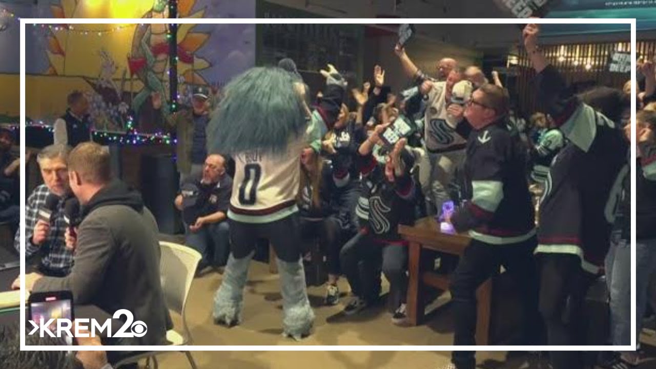 Kraken's Buoy spreads cheer in Spokane during Road Show Series