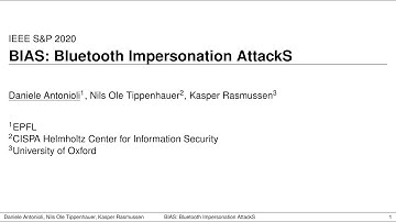 BIAS: Bluetooth Impersonation AttackS