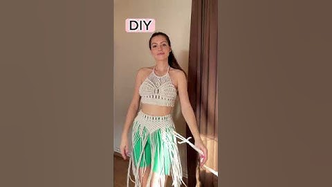 Crop Top #macrame #diymacrame #diycroptop