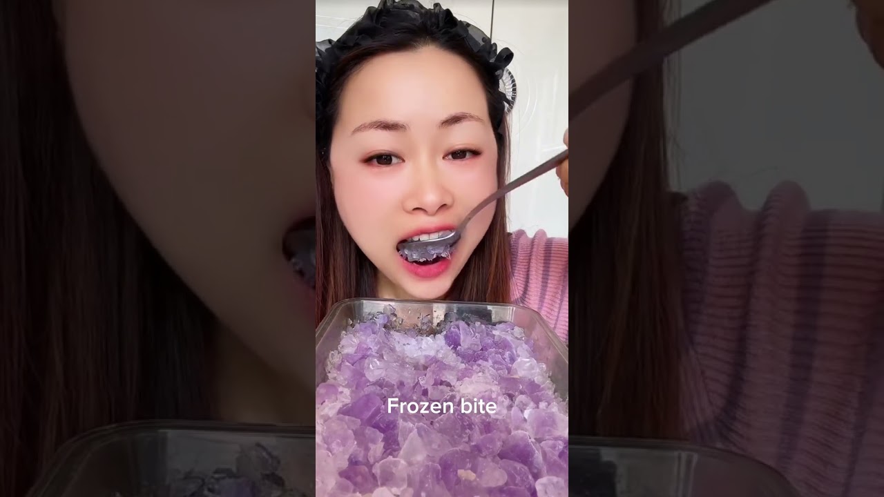 Clear ice / white ice / crunchy ice eating ASMR