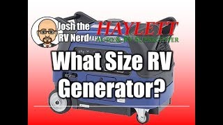 Generator Sizing For Rvs With Josh The Rv Nerd