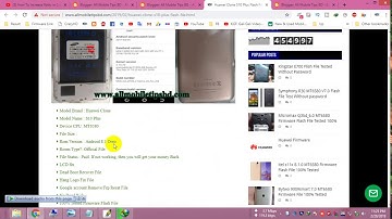 Huawei Clone S10 Plus Flash File MT6580 8.1 LCD Fix Hang Logo & Dead Recovery Firmware.