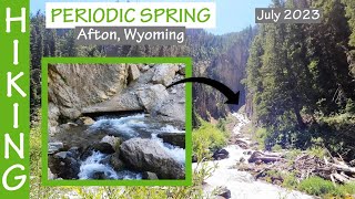 Hiking to Periodic Spring (Afton, Wyoming). July 2023.