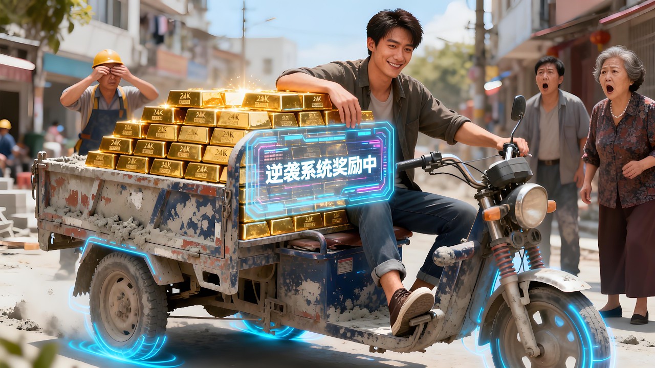 【完結】🔥破三輪車每天變出無數金條？我用逆襲系統發家致富