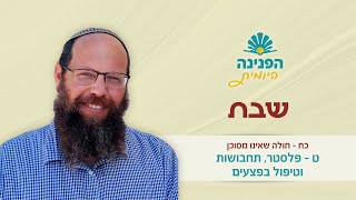 פניני הלכה שבת כ"ח, ט - פלסטר, תחבושות וטיפול בפצעים | הפנינה היומית