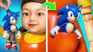 Fui adotada pelas bonecas do Squid Game / Meus pais são super-heróis!